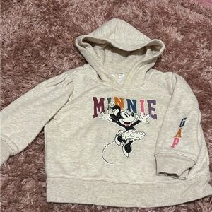 GAP Kids Cream Minnie Mouse Hoodie